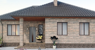 Дом 9 на 9 одноэтажный из бруса и газобетона в Нижневартовске - zar.stroy от 13475 руб.