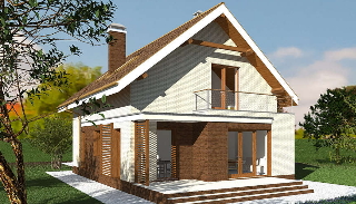 Проект дома 10 на 10 с мансардой в Нижневартовске - zar.stroy от 310950 рублей